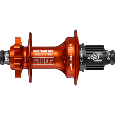 Втулка задня SPANK HEX J-TYPE Boost R148 HG 32H, Orange