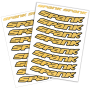 Набір наклейок на обода SPANK Decal kit, Yellow