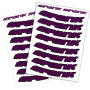 Набір наклейок на обода SPANK Decal kit, Purple