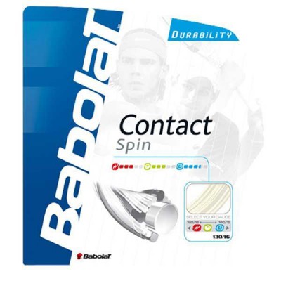 Струни тенісні Babolat Contact Spin 16 1.30 241082 163 White Spiral