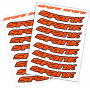 Набір наклейок на обода SPANK Decal kit, Orange