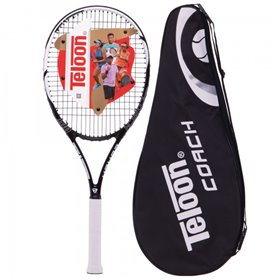 Ракетка для великого тенісу TELOON COACH Чорно-біла (EK00465)