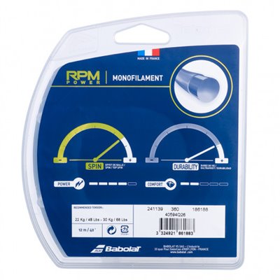 Тенісні струни для ракетки Babolat RPM POWER 12M (Комплект,12 метрів) 241139/360 125