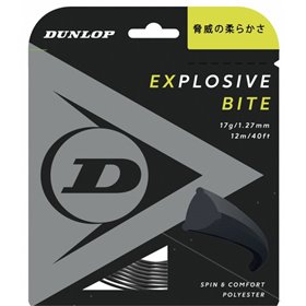 Струни для тенісу Dunlop EXPLOSIVE BITE 17 G (1,27) чорна 12 м