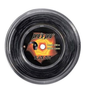 Струни тенісні Pro's Pro Black Out 200m 1.24 bk (bd20024)