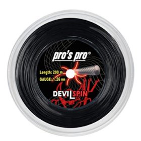 Струни тенісні Pro's Pro Devil Spin 200m 1.26 bk (dev20026)