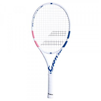 Теннисная ракетка детская профессиональная Babolat PURE DRIVE JUNIOR 26 W 00 WHITE/PINK/BLUE 140403/301