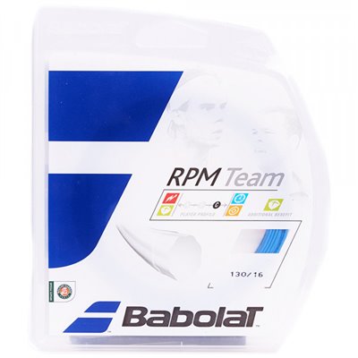 Теннисные струны для ракетки Babolat RPM TEAM 12M (Комплект,12 метров) 130 BLUE 241108/136