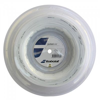 Теннисные струны для ракетки Babolat SYNTHETIC GUT 200M (Бобина,200 метров) 125 WHITE 243121/101