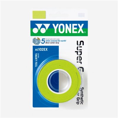 Намотки Yonex AC102-3 Super Grap Light Green 3pcs