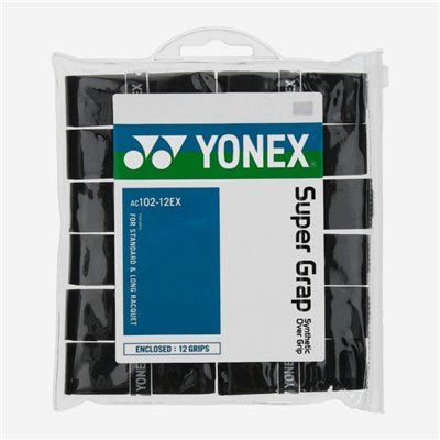 Намотки Yonex AC102-12 Super Grap Black 12pcs