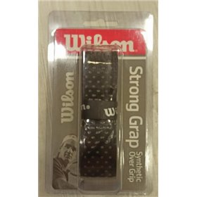 Чорна обмотка для ракетки для великого тенісу Wilson Strong Grap