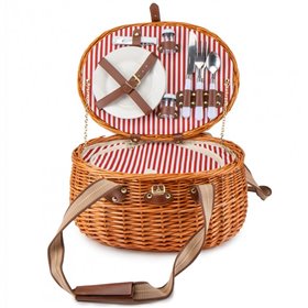 Кошик для пікніка Light House 'Романтика' на 2 особи, коричневий (0503-018)