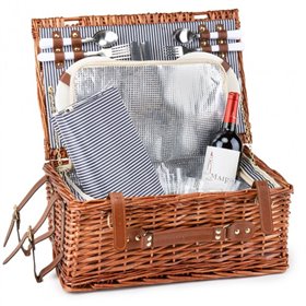 Кошик для пікніка Light House 'Атмосфера' коричневий на 4 особи (0503-021)