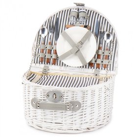 Кошик для природи на 2 особи 40*30*19см, колір білий (0503-017)