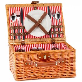 Кошик для пікніка на 2 особи Червоні Лінії