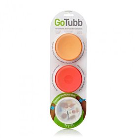 Набір контейнерів Humangear GoTubb 3-Pack Medium білий/оранжевий/червоний