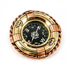 Корабельний компас морський Рятувальний круг 2795S Two Captains