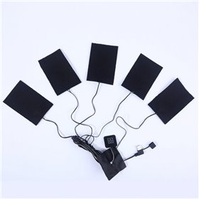 USB-нагрівальний елемент SV на 5 пластин Водонепроникний Чорний (sv0206-5)