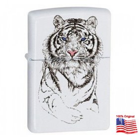 Запальничка Zippo 24810 TIGER WHITE біла 24810