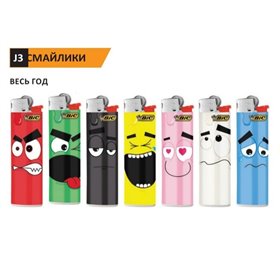 Запальничка BIC смайли 50 шт