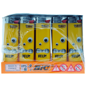 Запальничка BIC J23 Жовті міми 50 шт