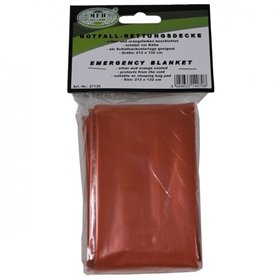 Рятувальний ковдру ізотермічне помаранчеве/сріблясте MFH (27135)