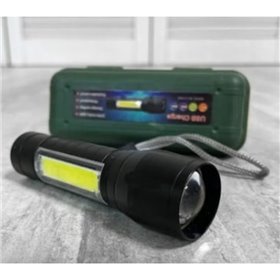 Ліхтарик світлодіодний акумуляторний Чорний (V 1996)