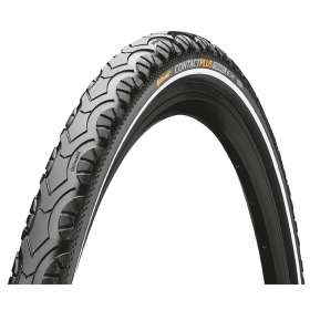 Покришка Continental Contact Plus Travel, 28 | / 700 X 42C / 28 X 1.60, Чорна, не складна, світловідбиваюча