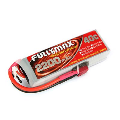 Акумулятор Fullymax 7.4 V 2200mAh Li-Po 2S 40C T-plug