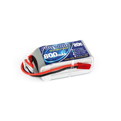 Акумулятор Fullymax 11.1 V 800mAh Li-Po 3S 20C JST