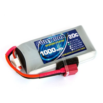 Акумулятор Fullymax 11.1 V 1000mAh Li-Po 3S 20C T-plug