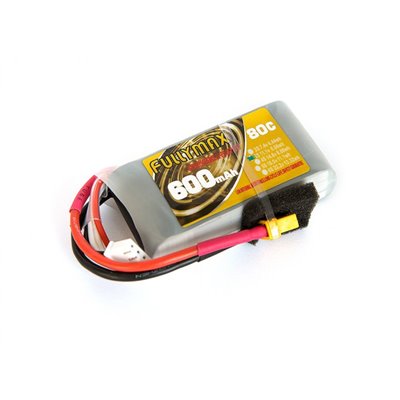 Акумулятор Fullymax 11.1 V 600mAh Li-Po 3S 80C XT30 (130-160mm FPV Drone)