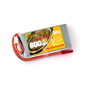 Акумулятор Fullymax 7.4 V 600mAh Li-Po 2S 80C JST