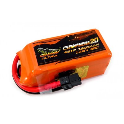 Акумулятор Dinogy ULTRA G2.0 Li-Pol 1300mAh 14.8 V 4S 80C XT60 70х34х33мм