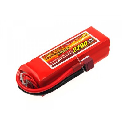 Акумулятор Dinogy Li-Pol 2200mAh 14.8 V 4S 30C 29х34х104мм T-Plug