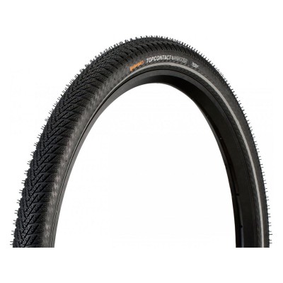 Покришка Continental Top CONTACT II Winter Premium, 26 x1.90, 50-559, чорна, складна, світловідбиваюча, Vectran Breaker, 610гр.