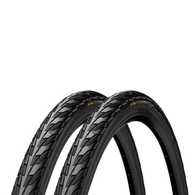 Покришка Continental Contact, 28 | 700 X 28C | 28 X 1 5/8 X 1 1/8, Чорна, не складна, світловідбиваюча