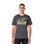 Футболка Alpinestars RIDE 4.0 CSF TEE CHARC/LIME/BLK, S