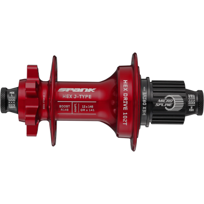 Втулка задня SPANK HEX J-Type Boost R148 Microspline 32H, Red