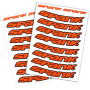 Набір наклейок на обода SPANK Decal kit, Orange
