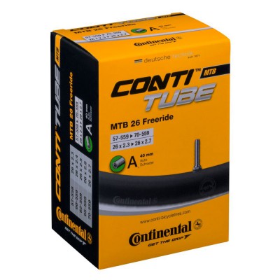 Камера Continental MTB Tube Freeride 26, 57-559-&gt,70-559, A40, 300 г