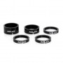 Проставочні кільця XLC AS-A02, 1 1/8 (3x5, 1x10, 1x15), карбон, 5шт.