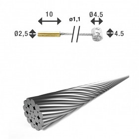 Тросик перемикання XLC SH-X18, Ø 1.1/ 2 250 мм