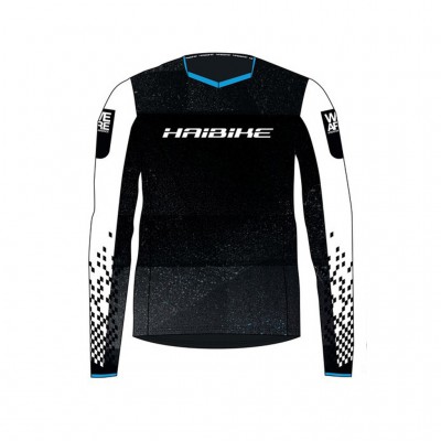 Футболка Haibike Freeride, довгий рукав, s, чорно-білий