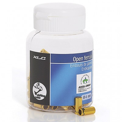 Наконечники для перемикачів на сорочки XLC SH-X07, ø4. 0мм, 50шт, Золотий