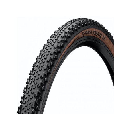 Покришка безкамерна Continental Terra Trail ShieldWall 28 | 700 x 35C | 28 x 1.35 чорна/кремова, складна, skin