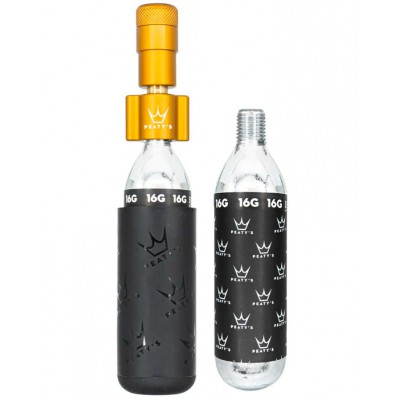 Насос Peaty's Holeshot CO2 Tyre Inflator, Road & Gravel 16g, Bourbon