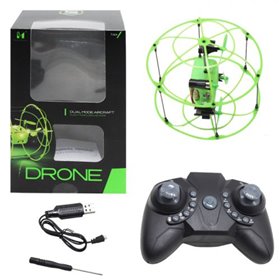 Квадрокоптер, зеленый