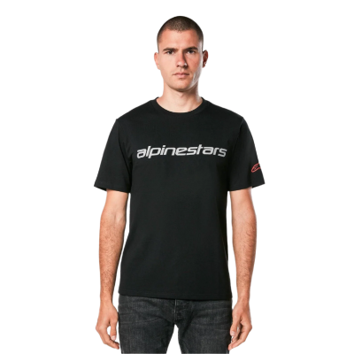 Футболка Alpinestars LINEAR WORDMARK 2.0 CSF TEE BLACK/GREY/RED, XL